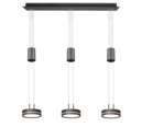 Trio Lighting Trio FRANKLIN hanglamp | LED | antraciet | 85 x 14 cm | IP20 | 3x 9W | 1050 lm | 3000K | dimbaar