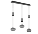 Trio Lighting Trio FRANKLIN hanglamp | LED | antraciet | 85 x 14 cm | IP20 | 3x 9W | 1050 lm | 3000K | dimbaar