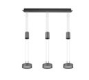 Trio Lighting Trio FRANKLIN hanglamp | LED | antraciet | 85 x 14 cm | IP20 | 3x 9W | 1050 lm | 3000K | dimbaar