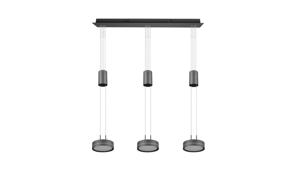 Trio Lighting Trio FRANKLIN LED pendant light | 3x 9W 1050 lm 3000K | IP20 | 150 cm Trio Lighting Trio FRANKLIN LED pendant light | 3x 9W 1050 lm 3000K | IP20 | 150 cm