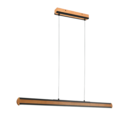 Trio Lighting Trio DEACON hanglamp | LED | natuurlijke afwerking | 110 x 6,5 cm | IP20 | 1x 42W | 5000 lm | 2700+4000+6500K | niet dimbaar