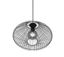 Trio Lighting Trio COBAIN hanglamp | E27 Fitting | mat zwart | Ø 38 cm | IP20 | excl. 1x E27 | max. 40W
