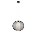 Trio Lighting Trio FILO hanglamp | E27 Fitting | mat zwart met wit | Ø 40 cm | IP20 | excl. 1x E27 | max. 60W