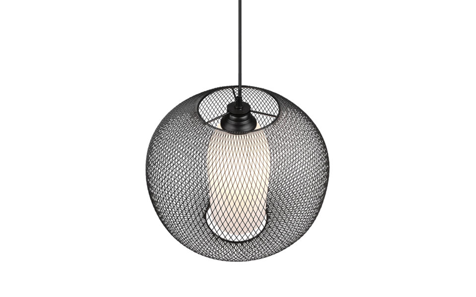Trio Lighting Trio FILO pendant light | 1x E27 max 40W | black | Ø 40 cm | IP20 | 150 cm Trio Lighting Trio FILO pendant light | 1x E27 max 40W | black | Ø 40 cm | IP20 | 150 cm