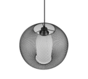 Trio Lighting Trio FILO hanglamp | E27 Fitting | mat zwart met wit | Ø 40 cm | IP20 | excl. 1x E27 | max. 60W