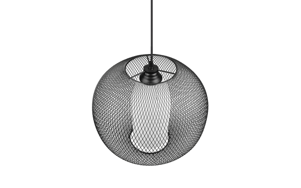 Trio Lighting Trio FILO pendant light | 1x E27 max 40W | black | Ø 40 cm | IP20 | 150 cm Trio Lighting Trio FILO pendant light | 1x E27 max 40W | black | Ø 40 cm | IP20 | 150 cm