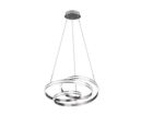 Trio Lighting Trio NURIA hanglamp | LED | nikkel mat | Ø 60 cm | IP20 | 1x 60W | 7200 lm | 2300+3000+4000K | dimbaar