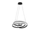 Trio Lighting Trio NURIA hanglamp | LED | mat zwart | Ø 60 cm | IP20 | 1x 60W | 7200 lm | 2300+3000+4000K | dimbaar