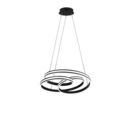 Trio Lighting Trio NURIA LED pendant light | 1x 60W 7200 lm 4000K | black | Ø 60 cm | IP20 | 150 cm