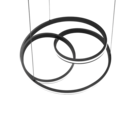 Trio Lighting Trio NURIA LED pendant light | 1x 60W 7200 lm 4000K | black | Ø 60 cm | IP20 | 150 cm
