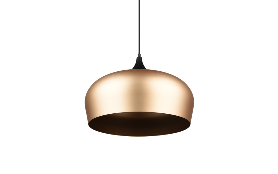 Trio Lighting Trio CHIRON hanglamp | E27 Fitting | messing mat | Ø 45 cm | IP20 | excl. 1x E27 | max. 40W