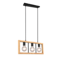Trio Lighting Trio AGRA pendant light | 3x E27 max 40W | black | IP20 | 150 cm