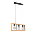 Trio Lighting Trio AGRA pendant light | 3x E27 max 40W | black | IP20 | 150 cm