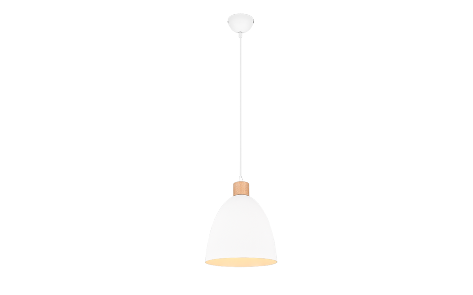 Trio Lighting Trio JAGGER hanglamp | E27 Fitting | wit mat | Ø 25 cm | IP20 | excl. 1x E27 | max. 40W Trio Lighting Trio JAGGER hanglamp | E27 Fitting | wit mat | Ø 25 cm | IP20 | excl. 1x E27 | max. 40W