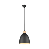 Trio JAGGER pendant light | E27 | black | Ø 25 cm | IP20
