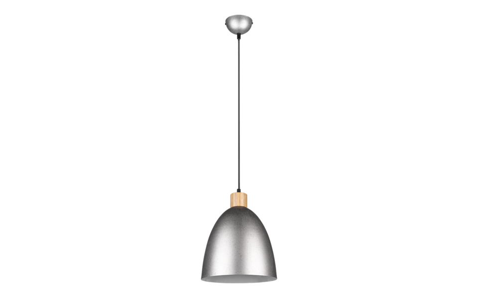 Trio Lighting Trio JAGGER hanglamp | E27 Fitting | nickel antik | Ø 25 cm | IP20 | excl. 1x E27 | max. 40W