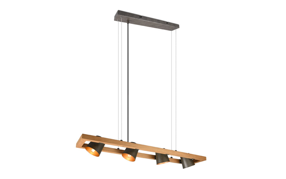 Trio Lighting Trio BELL hanglamp | E14 Fitting | nickel antik | 100 x 21 cm | IP20 | excl. 4x E14 | max. 25W Trio Lighting Trio BELL hanglamp | E14 Fitting | nickel antik | 100 x 21 cm | IP20 | excl. 4x E14 | max. 25W