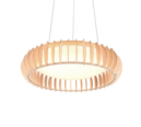 Trio Lighting Trio MONTE hanglamp | LED | wit met houtkleur | Ø 60 cm | IP20 | 1x 40W | 4700 lm | 3000-6500K | dimbaar