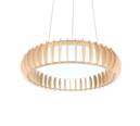Trio Lighting Trio MONTE hanglamp | LED | wit met houtkleur | Ø 60 cm | IP20 | 1x 40W | 4700 lm | 3000-6500K | dimbaar