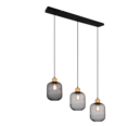 Trio Lighting Trio CALIMERO pendant light | 3x E27 max 40W | black | IP20 | 150 cm