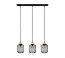 Trio Lighting Trio CALIMERO pendant light | 3x E27 max 40W | black | IP20 | 150 cm