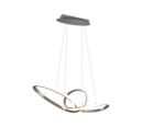 Trio Lighting Trio SANSA hanglamp | LED | nikkel mat | 80 x 26,5 cm | IP20 | 1x 28W | 3200 lm | 3000K | dimbaar