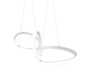 Trio Lighting Trio SANSA hanglamp | LED | wit mat | 80 x 26,5 cm | IP20 | 1x 28W | 3300 lm | 4000K | dimbaar
