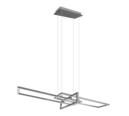 Trio Lighting Trio SALINAS hanglamp | LED | nikkel mat | 110 x 40 cm | IP20 | 1x 34W | 4200 lm | 3000K | niet dimbaar