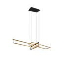 Trio Lighting Trio SALINAS hanglamp | LED | messing mat | 110 x 40 cm | IP20 | 1x 34W | 4200 lm | 3000K | niet dimbaar