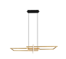 Trio Lighting Trio SALINAS hanglamp | LED | messing mat | 110 x 40 cm | IP20 | 1x 34W | 4200 lm | 3000K | niet dimbaar