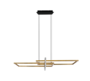 Trio Lighting Trio SALINAS hanglamp | LED | messing mat | 110 x 40 cm | IP20 | 1x 34W | 4200 lm | 3000K | niet dimbaar
