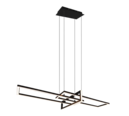 Trio Lighting Trio SALINAS hanglamp | LED | mat zwart | 110 x 40 cm | IP20 | 1x 34W | 4200 lm | 3000K | niet dimbaar