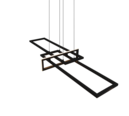 Trio Lighting Trio SALINAS hanglamp | LED | mat zwart | 110 x 40 cm | IP20 | 1x 34W | 4200 lm | 3000K | niet dimbaar