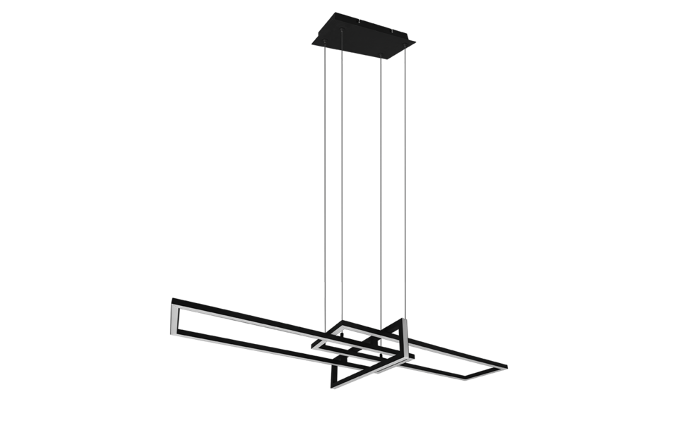 Trio Lighting Trio SALINAS hanglamp | LED | mat zwart | 110 x 40 cm | IP20 | 1x 34W | 4200 lm | 3000K | niet dimbaar Trio Lighting Trio SALINAS hanglamp | LED | mat zwart | 110 x 40 cm | IP20 | 1x 34W | 4200 lm | 3000K | niet dimbaar