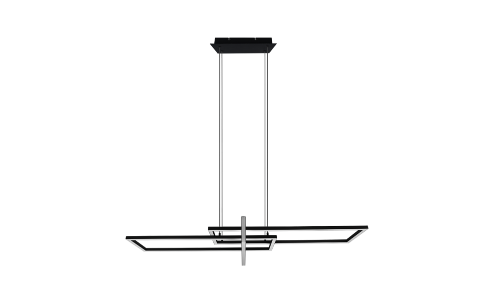 Trio Lighting Trio SALINAS LED pendant light | 1x 34W 4200 lm 3000K | black | IP20 | 150 cm Trio Lighting Trio SALINAS LED pendant light | 1x 34W 4200 lm 3000K | black | IP20 | 150 cm