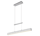 Trio Lighting Trio PAROS hanglamp | LED | geborsteld aluminium | 90 x 11 cm | IP20 | 22W,5,5W | 2500 lm, 2x 600 lm | 3000K | dimbaar