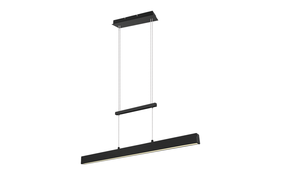 Trio Lighting Trio PAROS LED pendant light | 1x 22W 2500 lm 3000K | black | IP20 | 150 cm