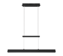 Trio Lighting Trio PAROS hanglamp | LED | mat zwart | 90 x 11 cm | IP20 | 22W,5,5W | 2500 lm, 2x 600 lm | 3000K | dimbaar