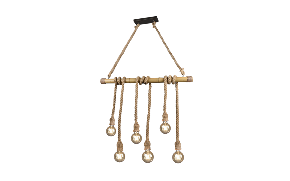 Trio Lighting Trio WILMA pendant light | 6x E27 max 40W | IP20 | 150 cm