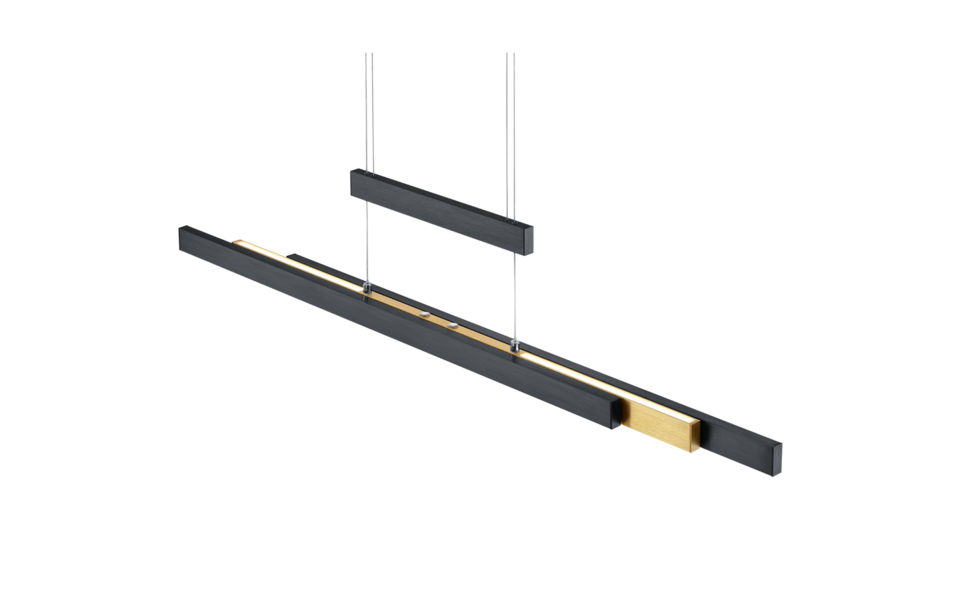 Trio Lighting Trio TRAJAN LED pendant light | 1x 45W 5300 lm 2700K | IP20 | 150 cm Trio Lighting Trio TRAJAN LED pendant light | 1x 45W 5300 lm 2700K | IP20 | 150 cm