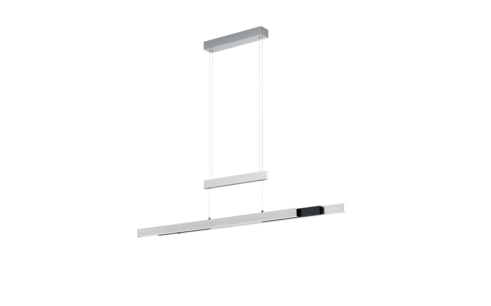 Trio Lighting Trio TRAJAN hanglamp | LED | geborsteld aluminium | 150,5 x 6 cm | IP20 | 1x 45W | 5300 lm | 2700K-5000K Trio Lighting Trio TRAJAN hanglamp | LED | geborsteld aluminium | 150,5 x 6 cm | IP20 | 1x 45W | 5300 lm | 2700K-5000K