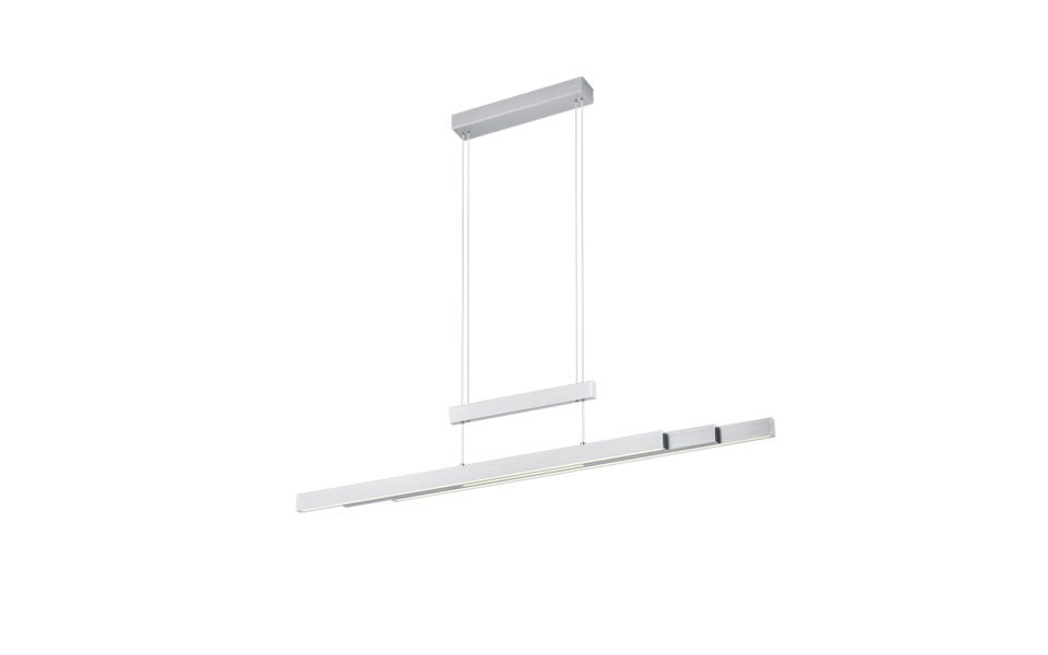 Trio Lighting Trio TRAJAN hanglamp | LED | nikkel mat | 150,5 x 6 cm | IP20 | 1x 45W | 5300 lm | 2700K-5000K Trio Lighting Trio TRAJAN hanglamp | LED | nikkel mat | 150,5 x 6 cm | IP20 | 1x 45W | 5300 lm | 2700K-5000K