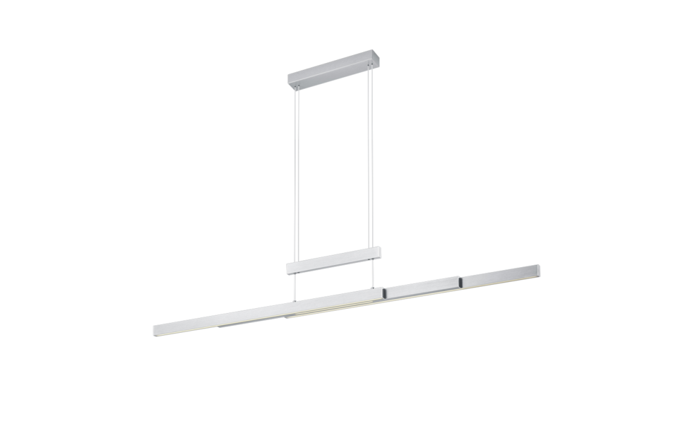 Trio Lighting Trio TRAJAN hanglamp | LED | nikkel mat | 150,5 x 6 cm | IP20 | 1x 45W | 5300 lm | 2700K-5000K Trio Lighting Trio TRAJAN hanglamp | LED | nikkel mat | 150,5 x 6 cm | IP20 | 1x 45W | 5300 lm | 2700K-5000K