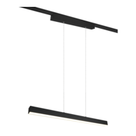 Trio PAROS hanglamp | LED | mat zwart | 90 x 5 cm | IP20