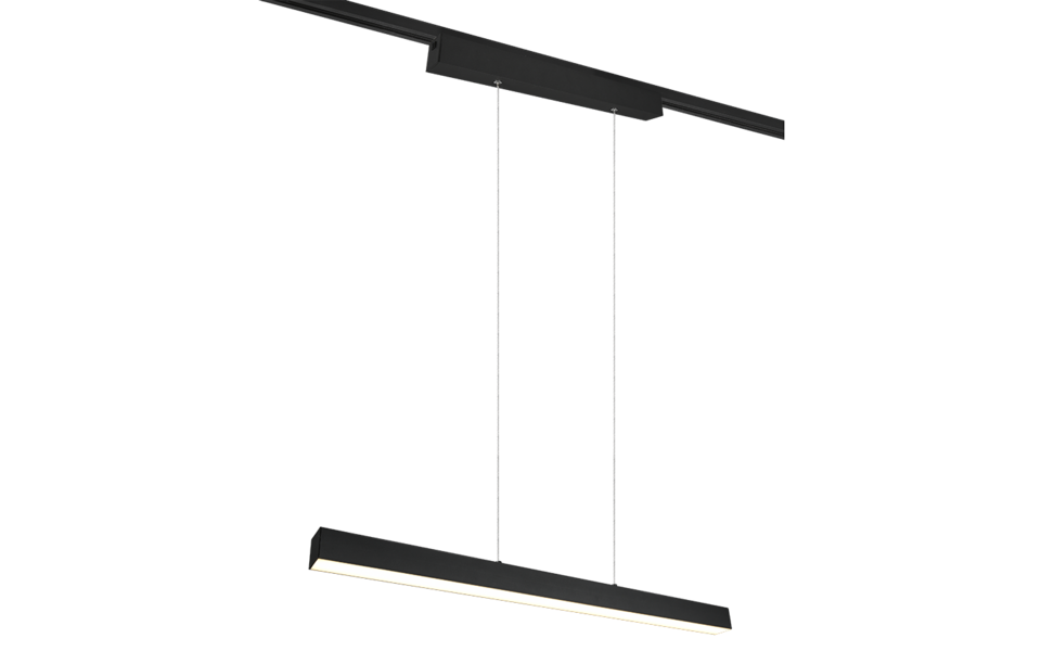 Trio Lighting Trio PAROS hanglamp | LED | mat zwart | 90 x 5 cm | IP20 | 1x 29W | 3400 lm | 3000K | dimbaar Trio Lighting Trio PAROS hanglamp | LED | mat zwart | 90 x 5 cm | IP20 | 1x 29W | 3400 lm | 3000K | dimbaar