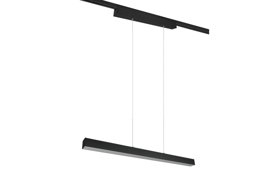 Trio Lighting Trio PAROS hanglamp | LED | mat zwart | 90 x 5 cm | IP20 | 1x 29W | 3400 lm | 3000K | dimbaar Trio Lighting Trio PAROS hanglamp | LED | mat zwart | 90 x 5 cm | IP20 | 1x 29W | 3400 lm | 3000K | dimbaar