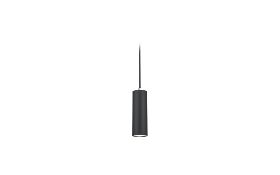 Trio Lighting Trio DUOLINE pendant light | 1x GU10 | black | Ø 6 cm | IP20 | 180 cm