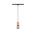 Trio Lighting Trio TOSH hanglamp | E27 Fitting | mat zwart | Ø 8 cm | IP20 | excl. 1x E27 | max. 25W