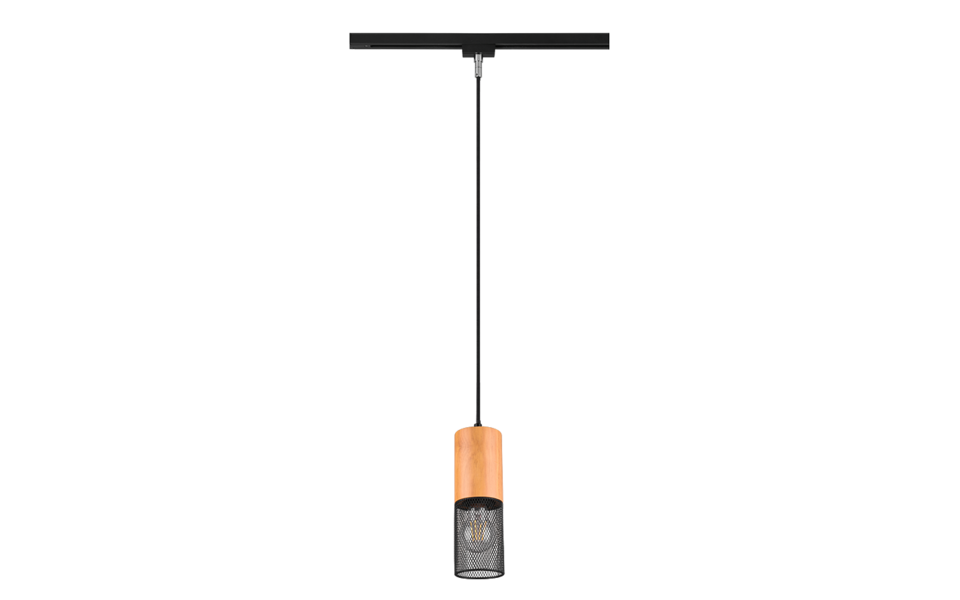 Trio Lighting Trio TOSH pendant light | 1x E27 max 40W | black | Ø 8 cm | IP20 | 180 cm Trio Lighting Trio TOSH pendant light | 1x E27 max 40W | black | Ø 8 cm | IP20 | 180 cm