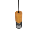 Trio Lighting Trio TOSH pendant light | 1x E27 max 40W | black | Ø 8 cm | IP20 | 180 cm